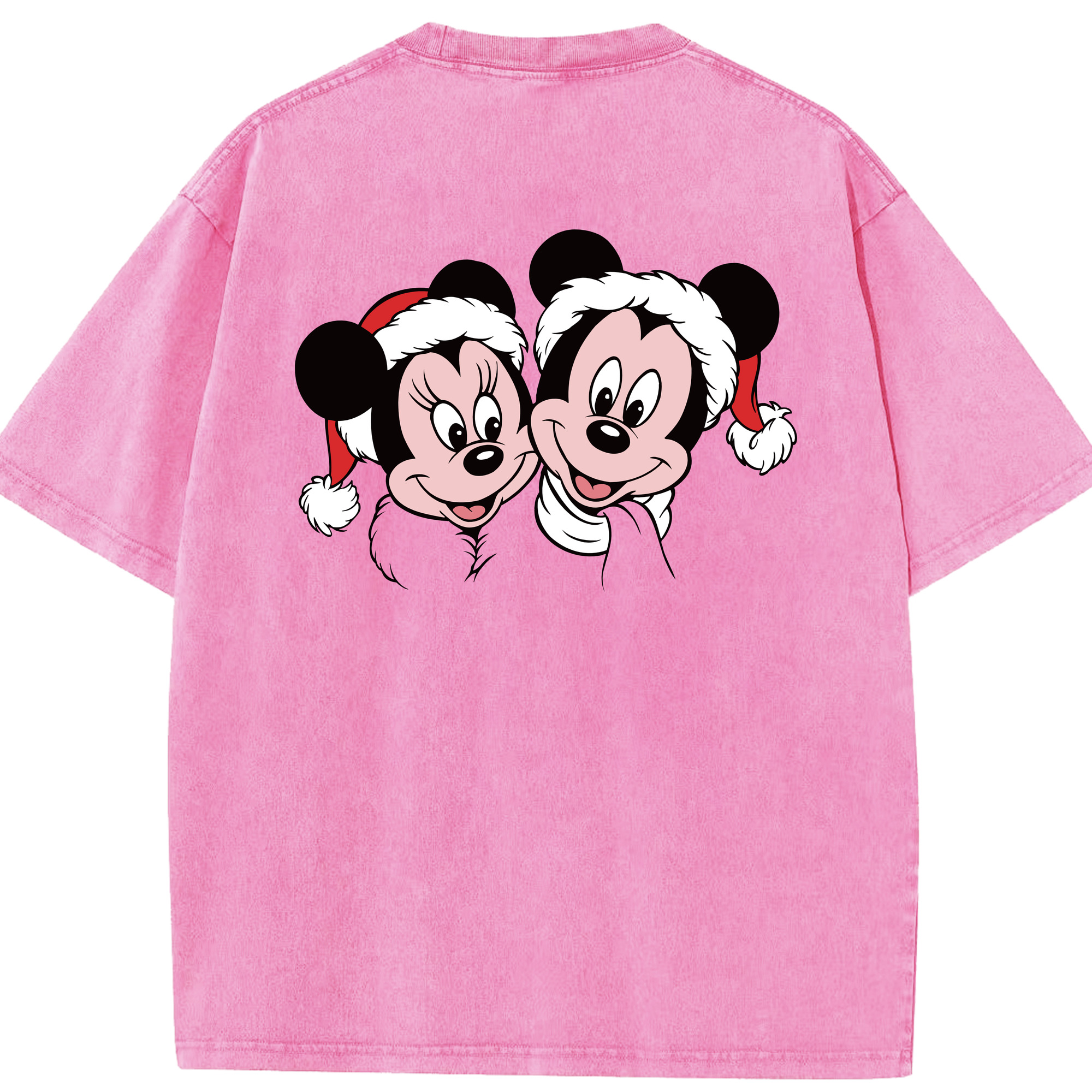 （画像用） ミッキーマウス Mickey Mouse 綿100% ヴィンテージ風 半袖Tシャツ（背面プリント）